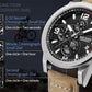 MEGIR Luxury Chronograph Men's Sport Watches Leather Strap Quartz Wristwatch Luminous Casual Male Clock Relogio Masculino 2026