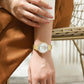 CURREN Luxury Ladies Watch 32mm Slim Dial with  Shining Rhinestones Stainess Steel Band lightweight Elegant Dressy Gift