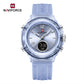 NAVIFORCE Original Watches For Woman Dual Display Lady Retro Female Quartz Watch Waterproof Round Dial Give for Girlfriend gift