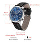 CADISEN Men Watch Quartz Luxury Brands MIYOTA 0S11 Movement Chronograph Sunburst Salmon Dial AR Coated Glass Waterproof Watches