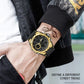SANDA 6008 Wristwatches Waterproof Swimming Military Watch Men Sports Watches Dual Display Analog Digital LED Electronic Quartz