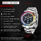 PAGANI DESIGN PD1644 Men Quartz Watch Rainbow Bezel Stainless Steel 100M Waterproof Men Watch VK63 Sapphire Chronograph