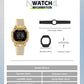 NAVIFORCE Women Watch Luxury Polygon Dial Elegant Comfortable 50M Waterproof Silicone Band Fashion Women Gift Electronic Watches