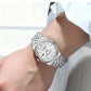 CURREN Women's Watch New Two- Tone Bracelet Quartz Wristwatch with Luminous Hands Luxury Shiny Dial with Stainless Steel Band