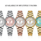 CURREN-Quartz Wristwatches for Women, Simple and Elegant Dial with Roman Numbers Design, Luminous Hands Clock