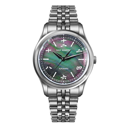 San Martin New 39mm Gada Watch MOP Sparkle Dial Chinese Style Original Design Miyota 90S5 Men Dress Automatic Mechanical SN0144