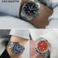 San Martin 39mm Aventurine Gemstone Dial Luxury Men's Watch NH34 GMT Automatic Mechanical Sapphire Waterproof Luminous SN0129