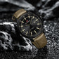 NAVIFORCE Quartz Dress Watch For Men Simple Original Leather Man Watches Waterproof Luminous Business Hand Calendar Clock Gift