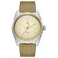 New Merkur Watch Top Hill Series Vintage 50m Mechanical Mens handwind Watch Mens Salmon Dial Dress Watches Rice Strap 38mm