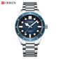 CURREN Casual Simple Quartz Watch with Stainless Steel Band Fashion Men's Clock Waterproof Luminous Wristwatches