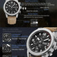MEGIR Fashion Leather Watches for Men Quartz Wristwatch Waterproof Luminous Man Business Casual Chronograph Clock Date 2026