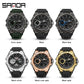 SANDA 6008 Wristwatches Waterproof Swimming Military Watch Men Sports Watches Dual Display Analog Digital LED Electronic Quartz