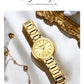 CURREN Sleek Simplicity Quartz Dial Watch for Women Slim Luxury Dial with Luminous Hands Wristwatch Ladies
