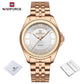 NAVIFORCE Women Watches Ladies Creative Watch Stainless Strap New Fashion Charm Quartz 30m waterproof Wristwatches Female Clock