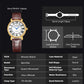 MEGIR Luxury Women Watch Business Ladies Fashion Quartz Bracelet Wristwatches Casual Leather Band Dress Clock Montre Homme 4105