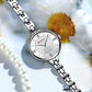 CURREN Simple Romantic Rhinestone Dial with Stainless Steel Bracelet Luxury Design  Quartz Wristwatches