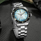 CADISEN Mechanical Automatic Watch Luxury Sapphire Japan MIYOTA 8215 Blue Wristwatch Ceramic Ring Waterproof Gift Men Watch