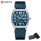 CURREN Elegant Men's Watch with Day-Date Display Formal Classic Quartz Wristwatch with Luminous Hands Casual Wear Gift for Him