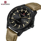 NAVIFORCE Quartz Dress Watch For Men Simple Original Leather Man Watches Waterproof Luminous Business Hand Calendar Clock Gift