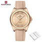 NAVIFORCE Women's Sports Quartz Watch Top Brand Comfortable Silicone Strap Wristwatch Reloj Mujer Relogios Feminino Gift Clock