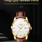 LIGE Fashion Brown Leather Watch Men Military Sports Men's Quartz Wristwatches Casual Waterproof Chronograph Relogios Masculino