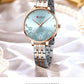 CURREN Luxury Sparkling Rhinestone Dial Stainless Steel Bracelet for Ladies Simple Quartz Wristwatches New Fashion Trends Gift