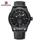 NAVIFORCE Trend Casual Wristwatch for Man Military Sports Water Resistant Leather Strap Men's Clock Quartz Calendar Male Watches