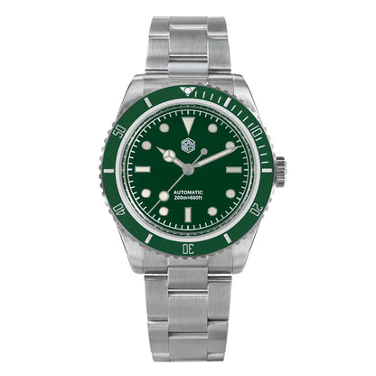 San Martin 38mm Upgrade Classic 6200 Diving Watch Automatic Mechanical Men Luxury Wristwatch Sapphire Waterproof 200m  SN0004
