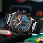 CURREN New Stylish Men's Watches Big Face 48mm Chronograph Dial Sport Quartz Wristwatches Luminous Hands Auto Date