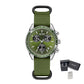 MEGIR Men's Watch Fashion Canvas Sports Wristwatch Waterproof Quartz Military Chronograph Date 24-hour Display Reloj Hombre 2247