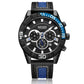 MEGIR Watches for Men Brand Luxury Military Sports Watch Chronograph Leather Strap Waterproof Date Quartz Wristwatch Man Clock
