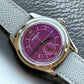 The New MERKUR Cross Line Sector Dial Purple Retro Casual Watch for Men Business Series Manual Chorded Watch Relogio Waterproof