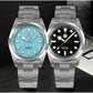 San Martin Men Luxury Watch 36mm BB36 Snowflake Hands Explore Series Sports Watches PT5000 Automatic Mechanical 10Bar BGW-9 Lume