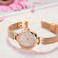 MEGIR Fashion Ladies Bracelet Watches Steel Mesh Band Quartz Wristwatch Women Dress Clock Waterproof Female Gifts Reloj Mujer