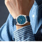 CURREN Top Brand Ultra-Thin 7mm Men's Watch Minimalist Elegant Design Quartz Wristwatch Feather-Light Leather Strap