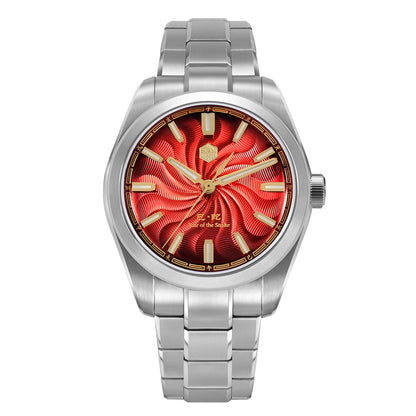San Martin 2025 Guilloche Dial Snake Year Limited 39mm Miyota 90S5 Clear Caseback Men Automatic Mechanical Watch Luminous SN0144