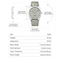 CURREN Men's Minimalist No Seconds Hand Design Quartz Watch, Fashion Slim Lightweight Leather Strap Wristwatches 8480