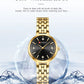 CURREN Luxury Women's Rhinestones Dial Quartz Watch Stainless Steel Band Stylish Elegant Ladies Wristwatches