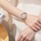 MEGIR Fashion Women Ladies Bracelet Quartz Female Watches Rose Steel Mesh Women Dress Diamond Wristwatch Clock Montre Femme