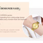 CURREN Luxury Slim Watch for Women Elegant Minimalist Dial Quartz Wristwatches Ladies with Luminous Hands Waterproof 9109