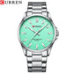 CURREN Classic Fashion Brand Watches for Men Business Quartz Luminous Hands Wristwatches with Stainless Steel Strap