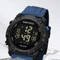 NAVIFORCE Men's Fashion LCD Digital Wristwatch 50m Waterproof Sports Silicone Strap Watches for Man Casual Electronic Male Clock