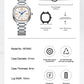 NAVIFORCE Brand Women Watch Stainless Steel Strap Waterproof Personality Fashion Female Quartz Wristwatch Relogio Feminino 2024