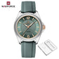 NAVIFORCE Original Women's Watches Classic Round Dial Silicone Strap 3ATM Waterproof Luxury Watch for Women Give for girls gifts