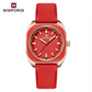 NAVIFORCE Simple Women Watches Luxury Design Silicone Watch Ladies Quartz Wristwatch Womens Polygon Dial Luminous Reloj Mujer