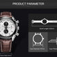 MEGIR Men Watches Original Fashion Leather Quartz Wristwatch Military Chronograph Big Dial Sports Clock Reloj Hombre 2020