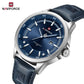 NAVIFORCE Luxury Brand Watch Alloy Case Leather Band Men Watches Quartz Sports Wristwatch Male Calendar Clock Gift reloj hombre