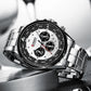 CURREN Luxury Brand Watches for Men Casual Sporty Quartz Wristwatch with 316 Stainless Steel Band Chronograph Clock Male Silver