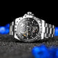 Boderry Windmill Men's Skeleton Stylish Watches Automatic Mechanical Fashion Sports Watch for Men Waterproof Wristwatches