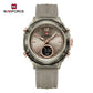 NAVIFORCE Original Watches For Woman Dual Display Lady Retro Female Quartz Watch Waterproof Round Dial Give for Girlfriend gift